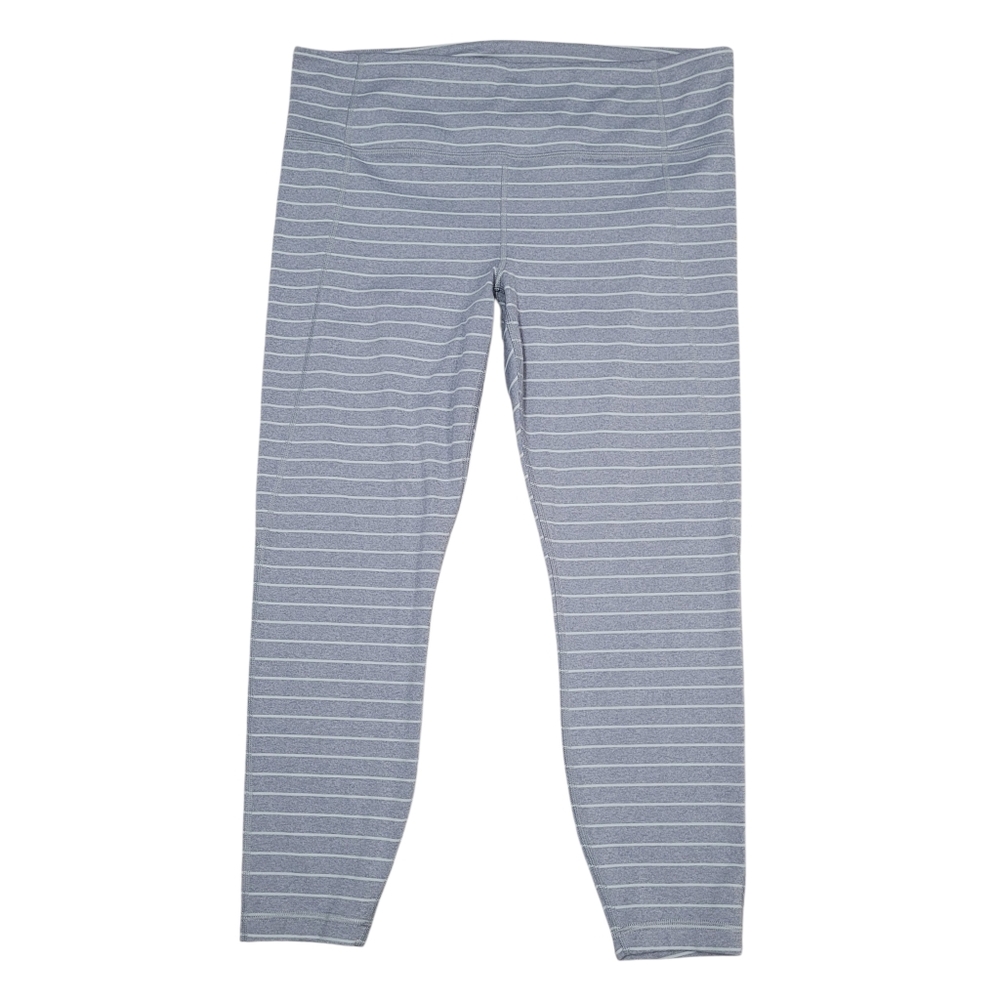 Athleta Salutation Powervita Gray Yoga Leggings Women's Size XL Athleisure Gym